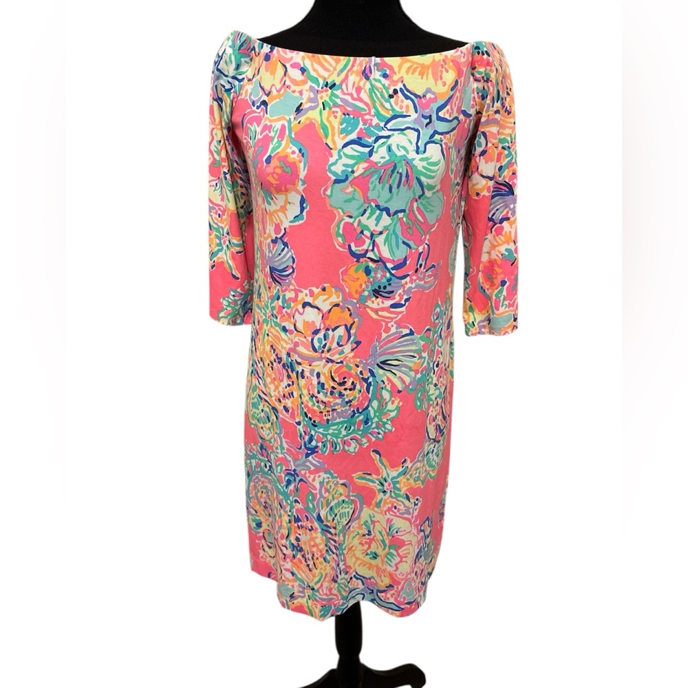 Lilly Pulitzer Multicolor Floral Long Sleeve Dress
